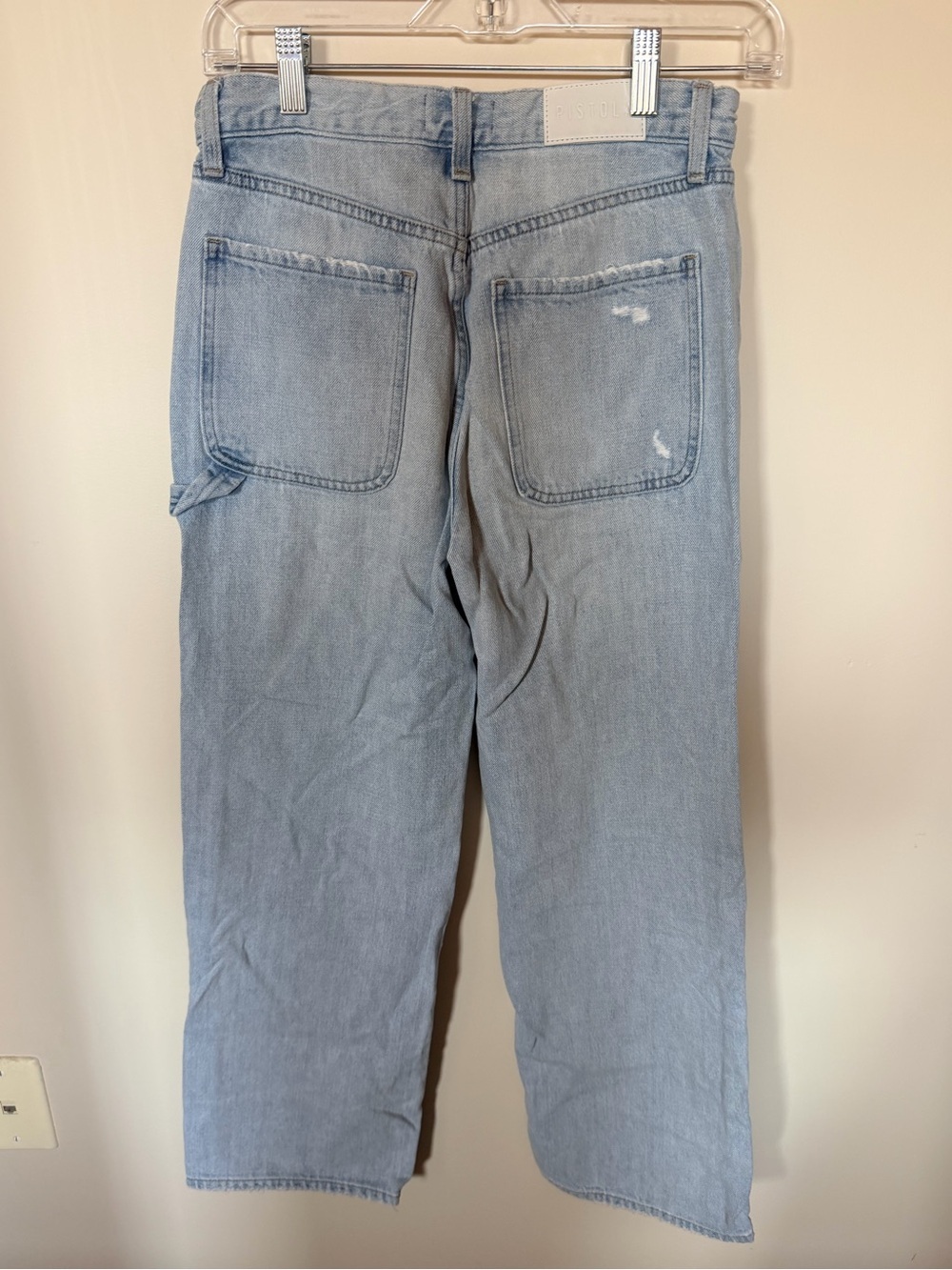 Pistola wide leg cargo pants light wash size 25 - Picture 4 of 5